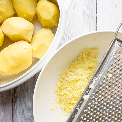 Lokše, bramborové placky – recept krok 1