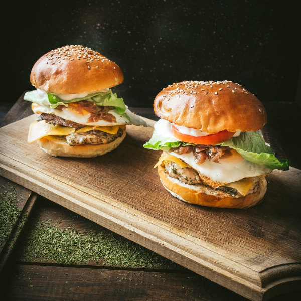 Kuřecí hamburger Porto Bello – recept krok 4