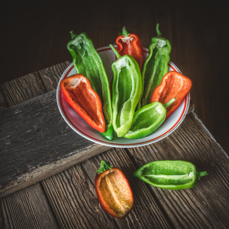 Plněné grilované papriky – recept krok 1