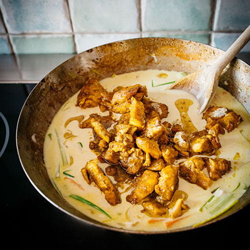 Jávské rybí curry - recept krok 6