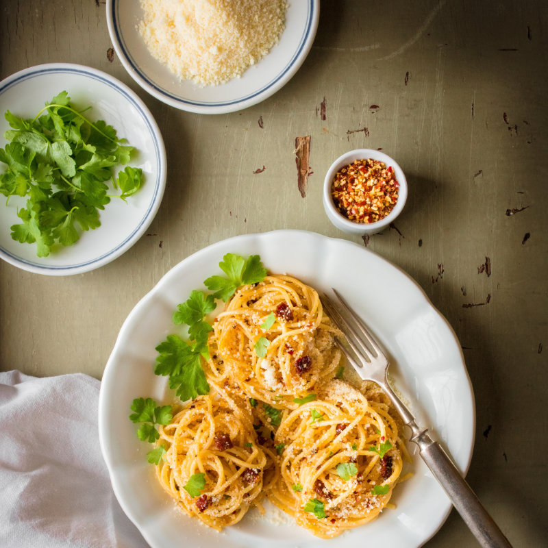 Spaghetti Aglio Olio e Peperoncino – recept krok 5