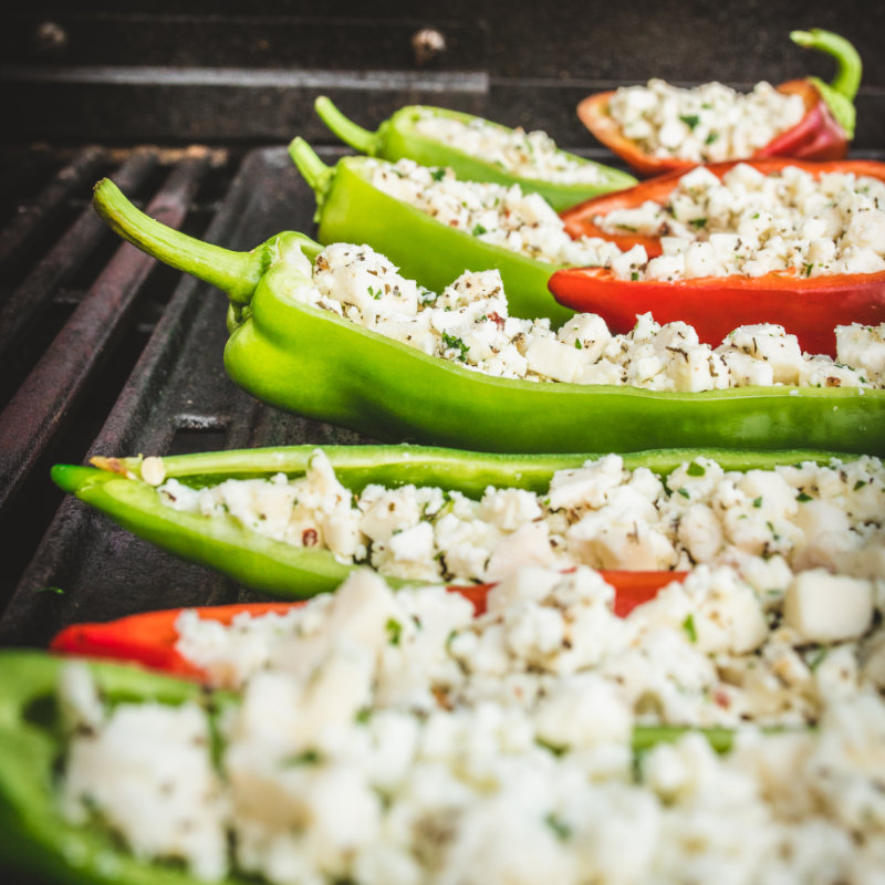 Plněné grilované papriky – recept krok 3