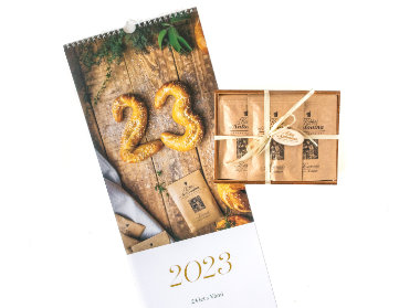 Dárkový set kalendář s krabičkou koření